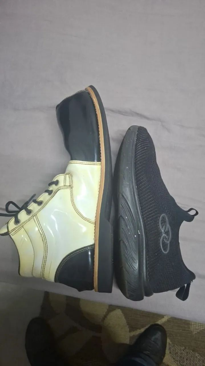 Sapato palhaço Preto Branco - Foto 3