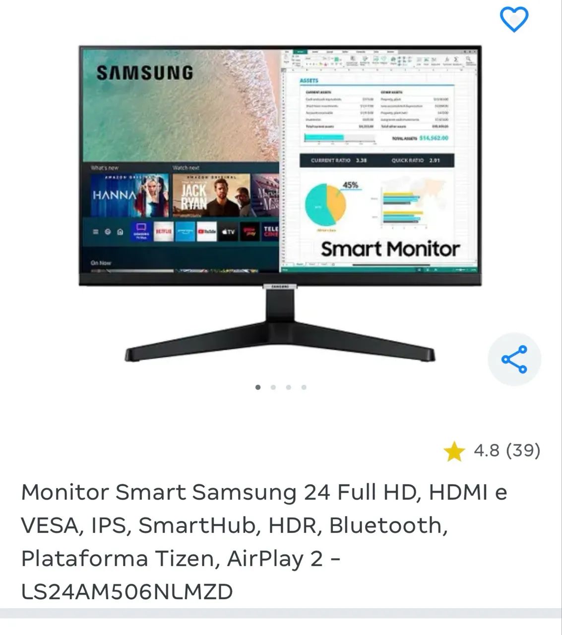 Monitor 24 polegadas - Com defeito na tela  - Foto 4