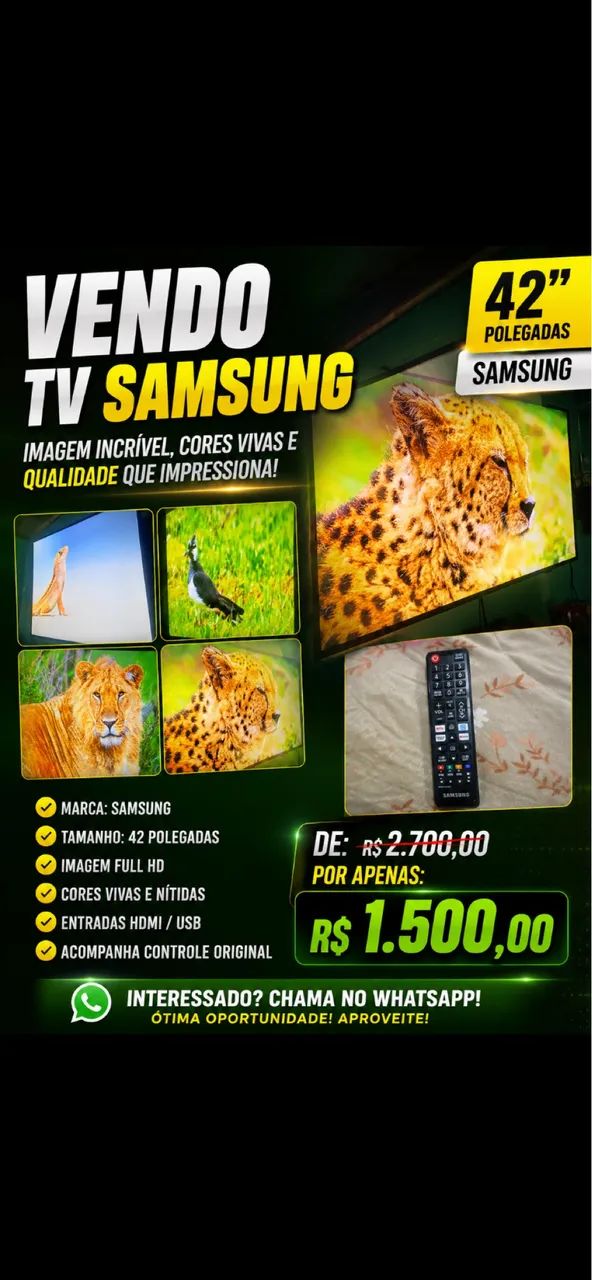 Samsung 42" | Tela de Qualidade