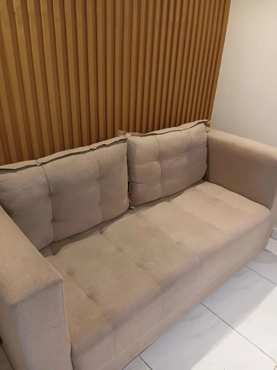 Sofá em linho 