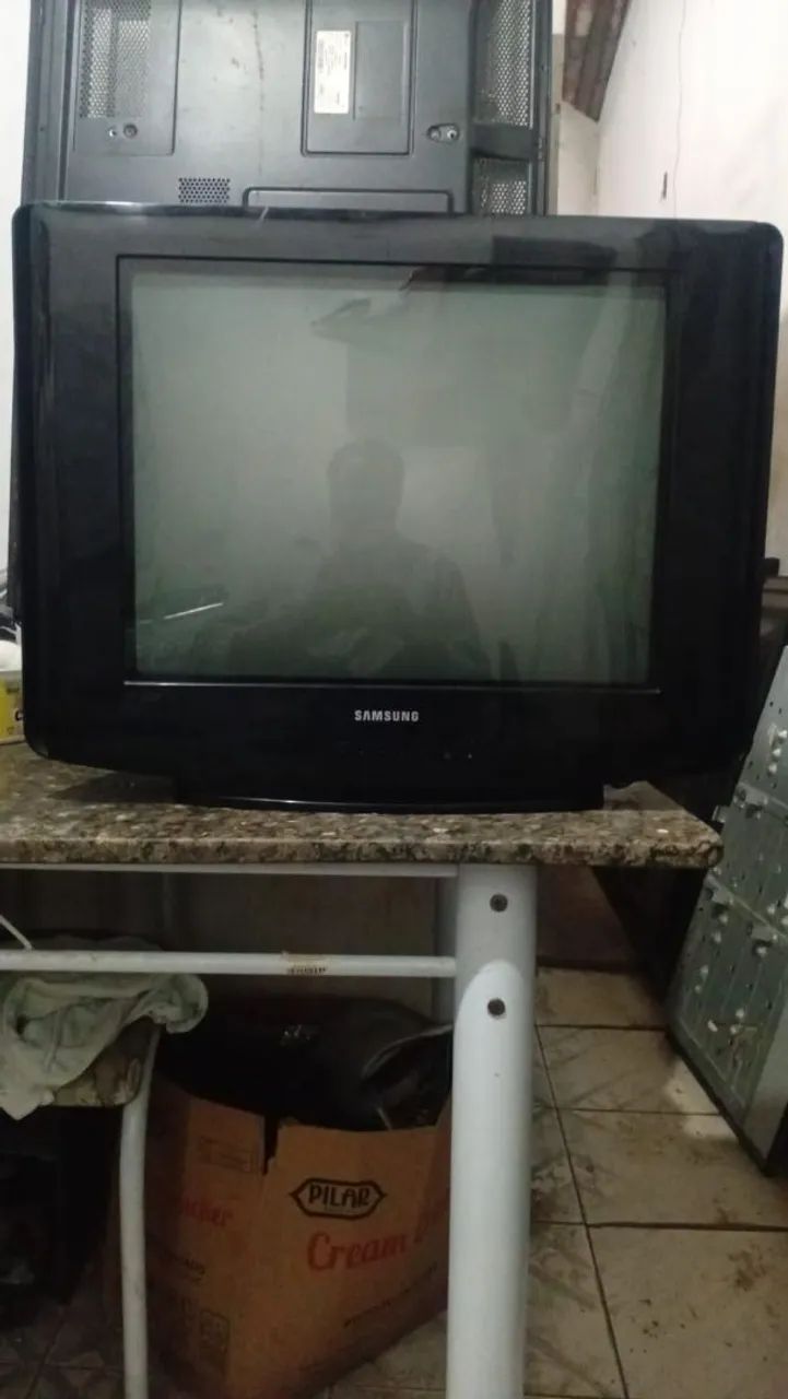 TV Samsung utrislin 21 polegadas com controle e  conversor  - Foto 4