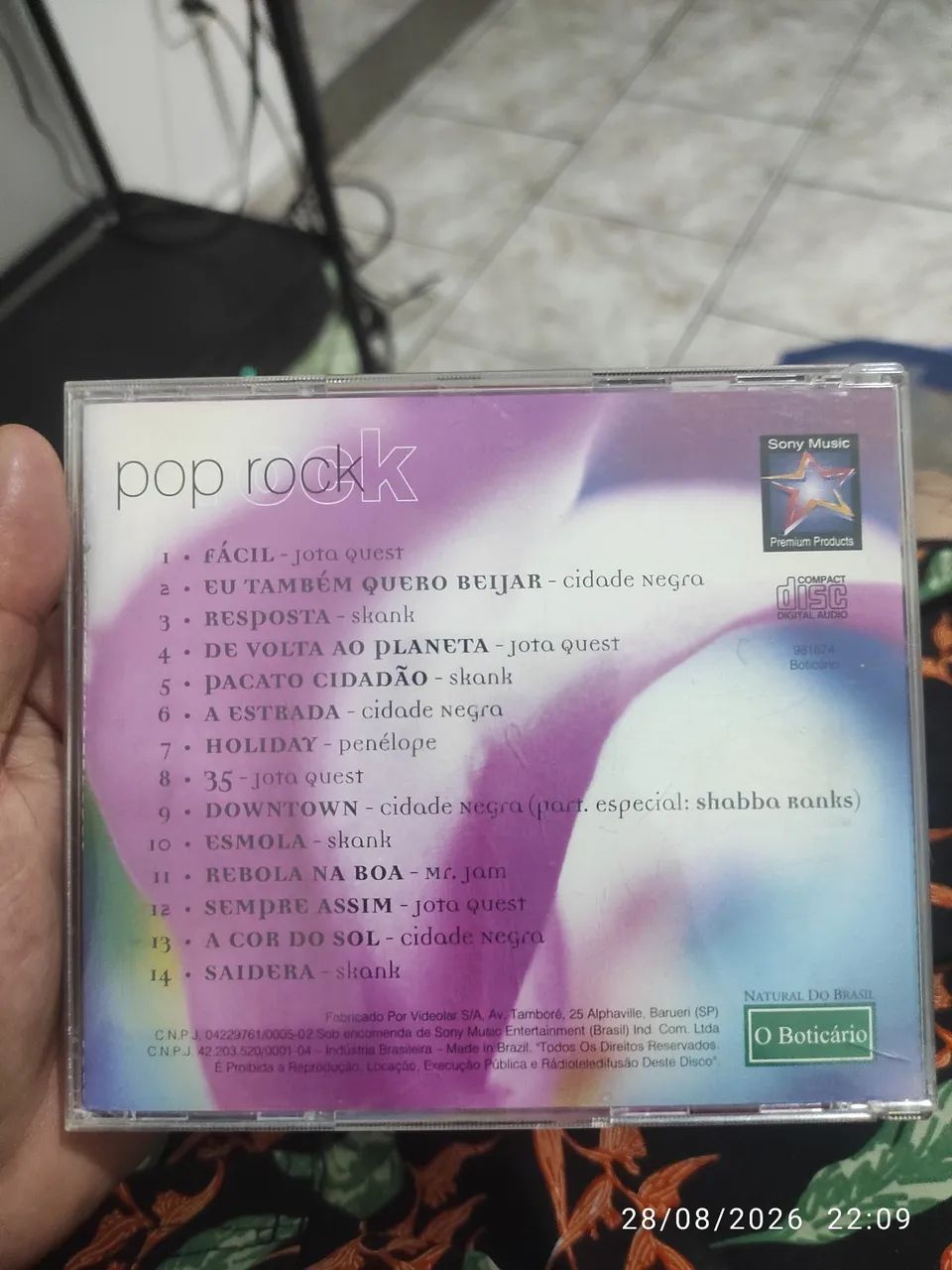 Cd Boticário 2000/coletânea Pop rock - Foto 3