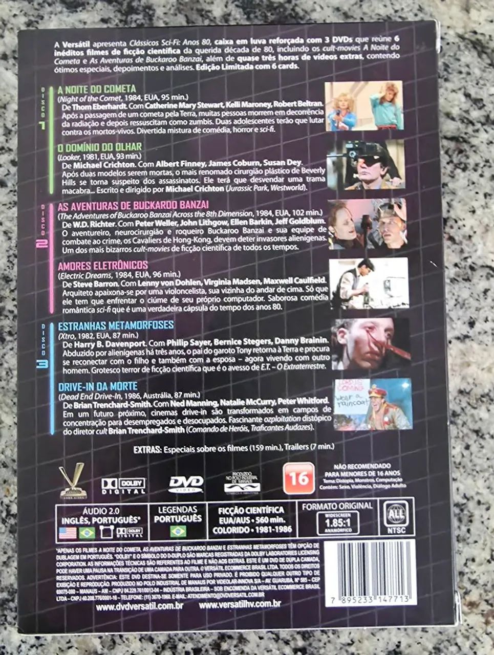 Box DVD Clássicos SCI-FI  Anos 80 - Vol. 1 - Foto 2