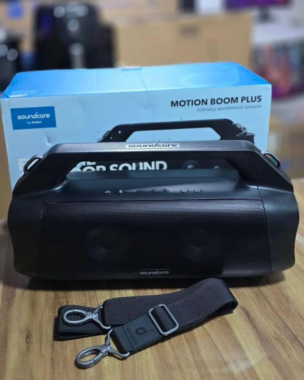 LACRADA Caixa Som Bluetooth Anker Motion Boom Plus 80w, IPX7 - Foto 2