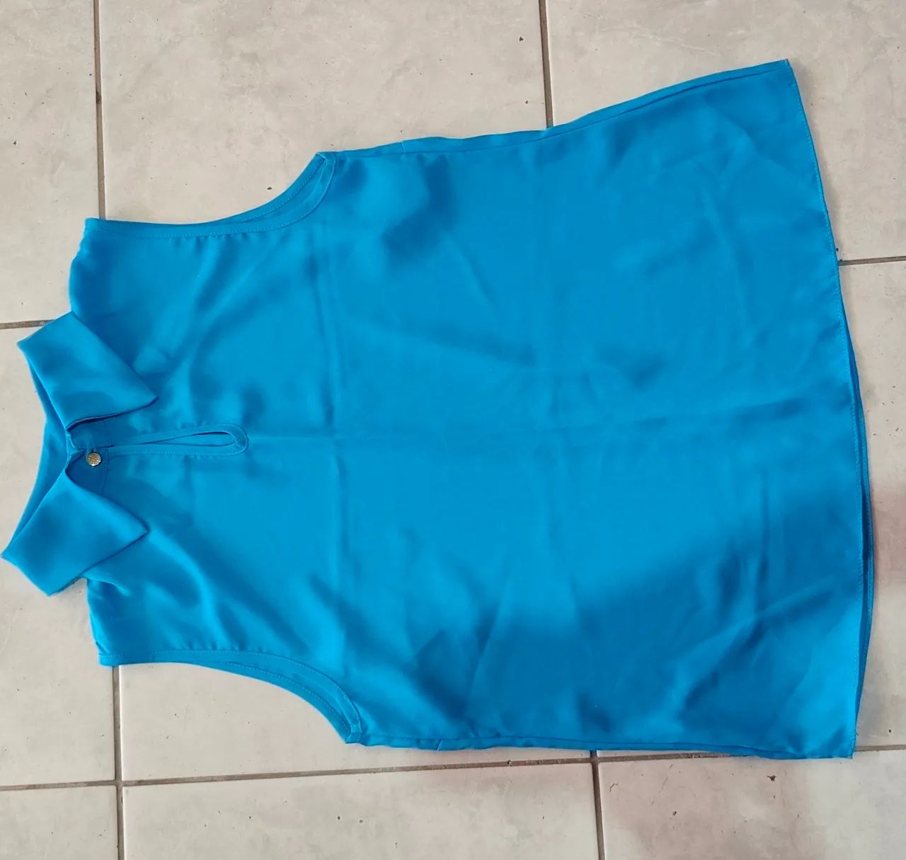 Blusa feminina azul - Foto 3