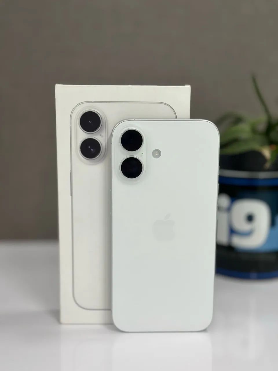 iPhone 16 plus 128 Branco, Seminovo, caixa + NF 