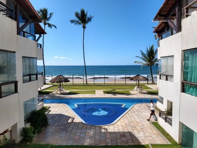 Flat beira mar mobiliado em Enseada dos Corais