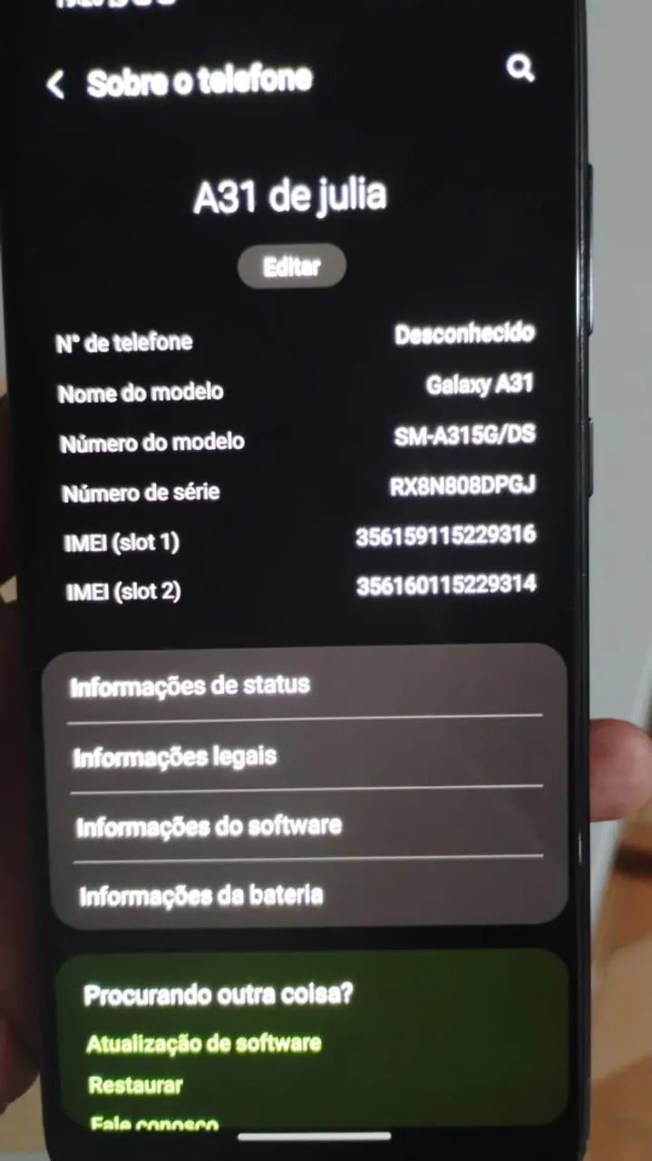 Galaxy a31 em perfeito estado!!só pegar e usar - Foto 3
