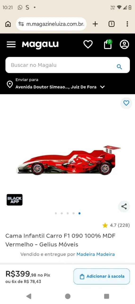 Vendo cama de carrinho bem conservada - Foto 3