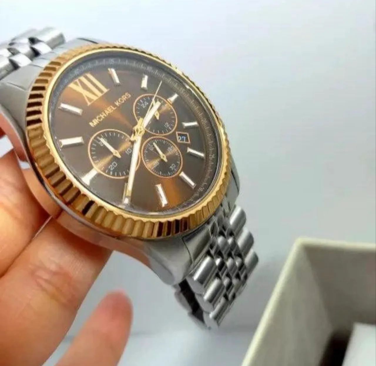 MICHAEL KORS CRONÓGRAFO - ROSE GOLD / PRATA