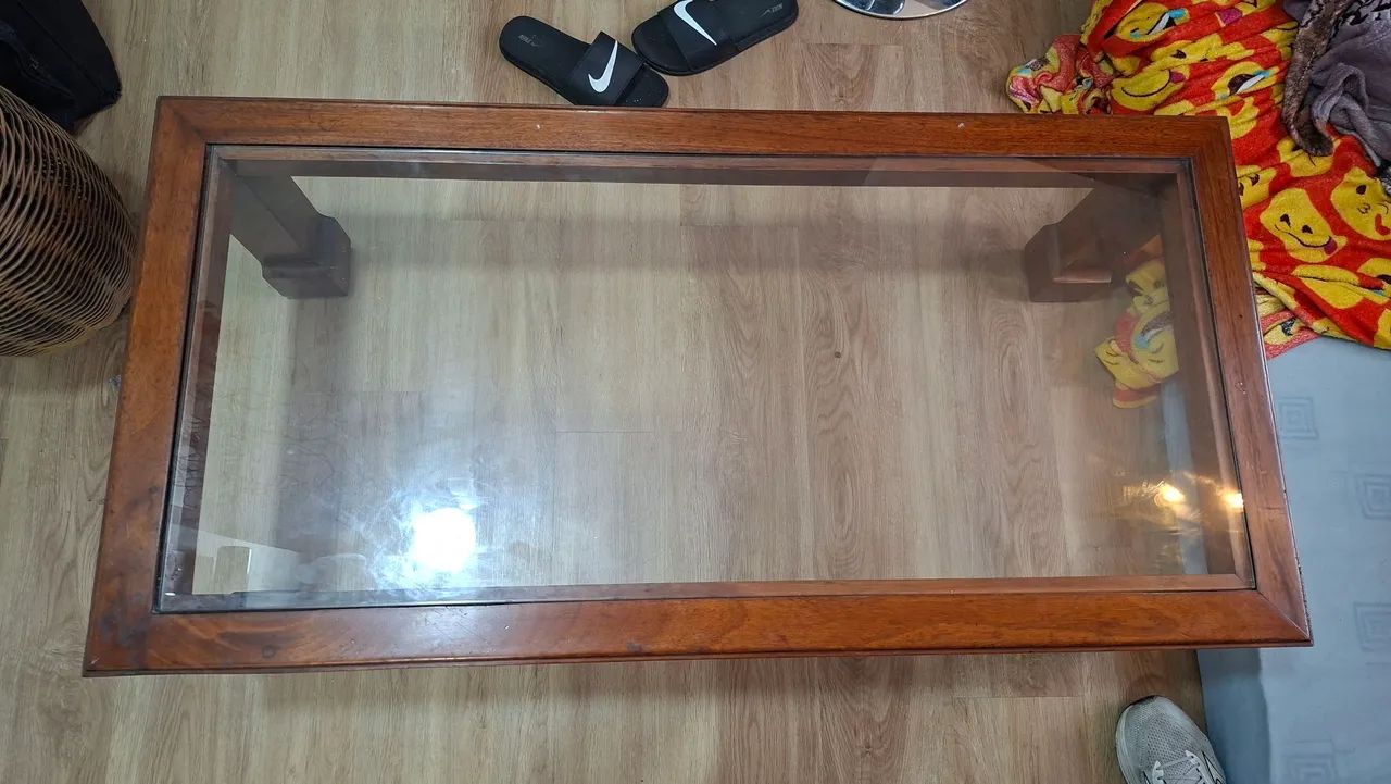 Conjunto de Mesa de Centro e Buffet em Madeira Maciça - Estilo Colonial - Foto 5