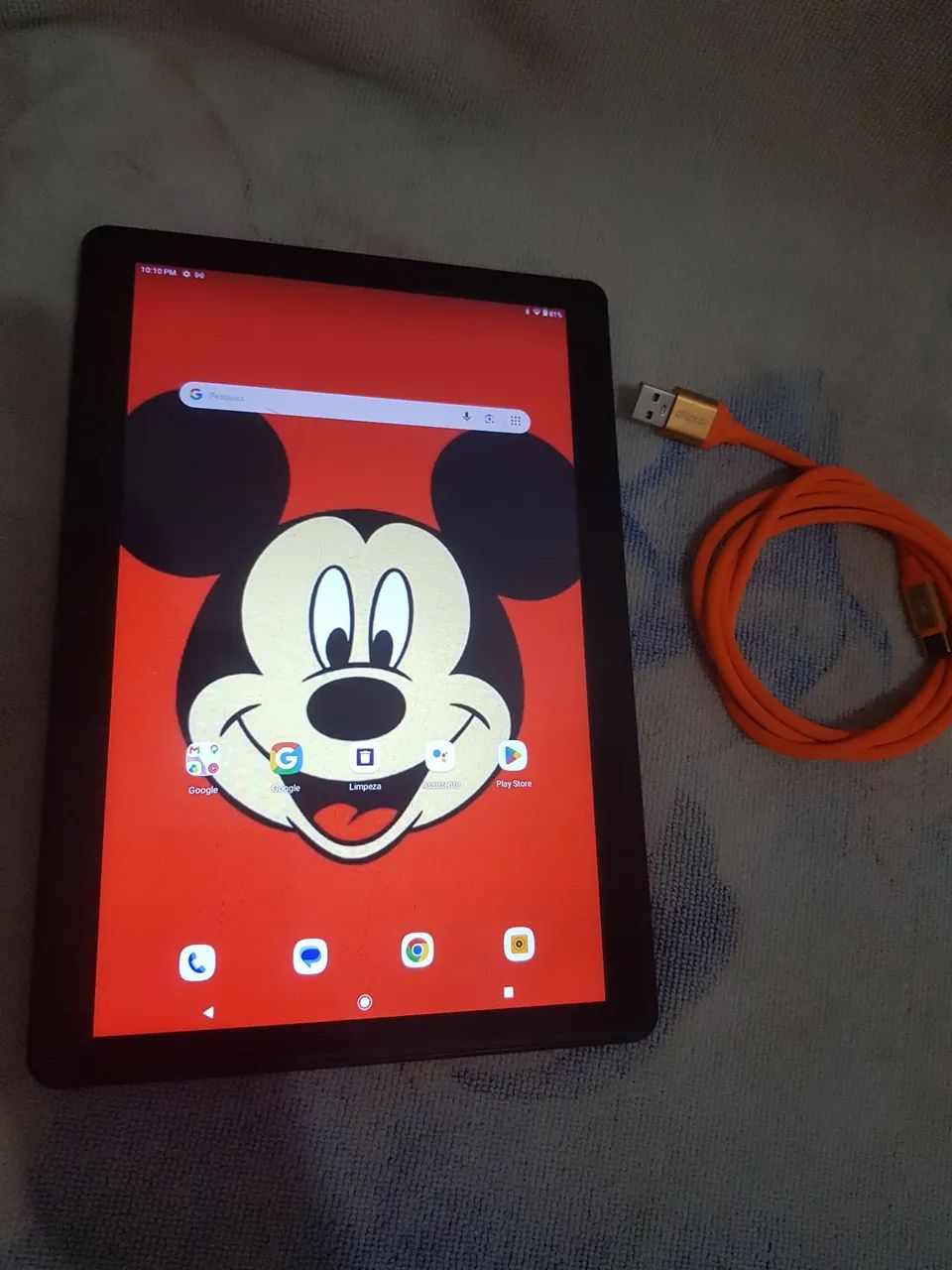 Tablet 10 polegadas grandão + cabo 