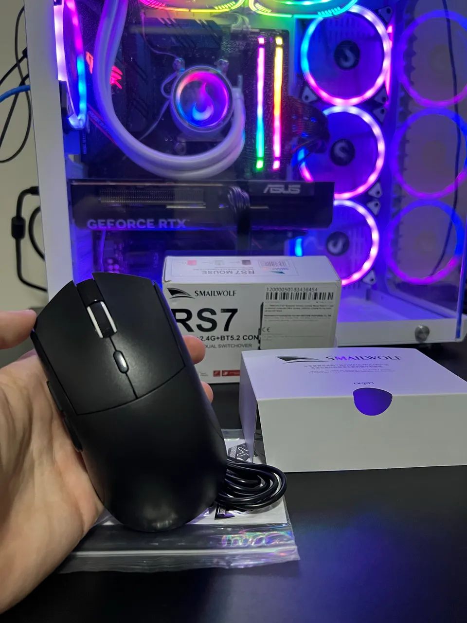 (Novo) Mouse Gamar Smailwolf RS7 Sem Fio