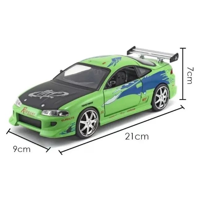 MINIATURA MITSUBISHI ECLIPSE - VELOZES E FURIOSOS 1/24 - JADA TOYS - Foto 3