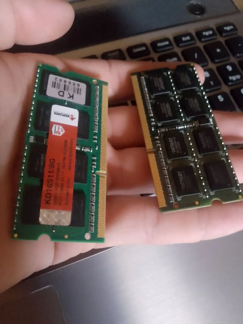 Memória RAM 16GB DDR3 1.600MHz