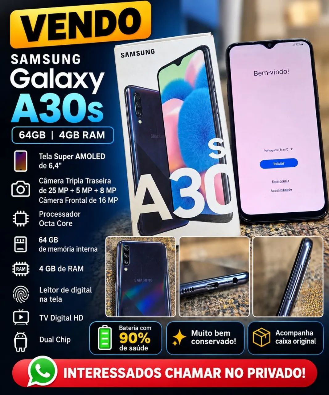 Vendo samsung A30s