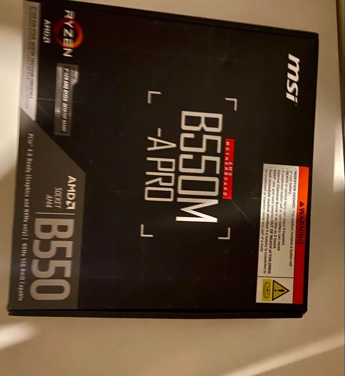 PLACA MÃE MSI B550M-A PRO