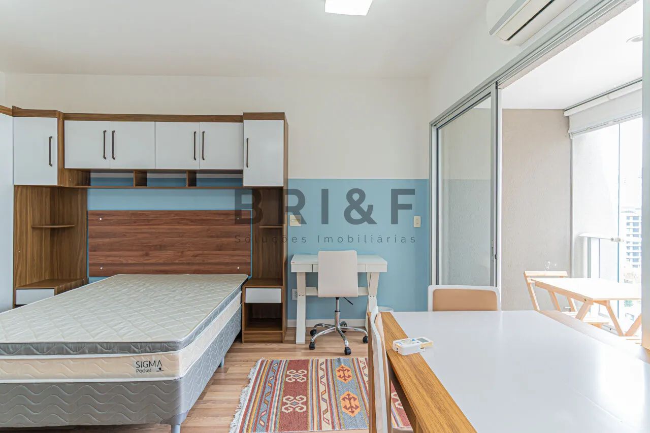 Apartamento Studio Mobiliado para locação, 1 dormitório, com vaga no Brooklin - Foto 5