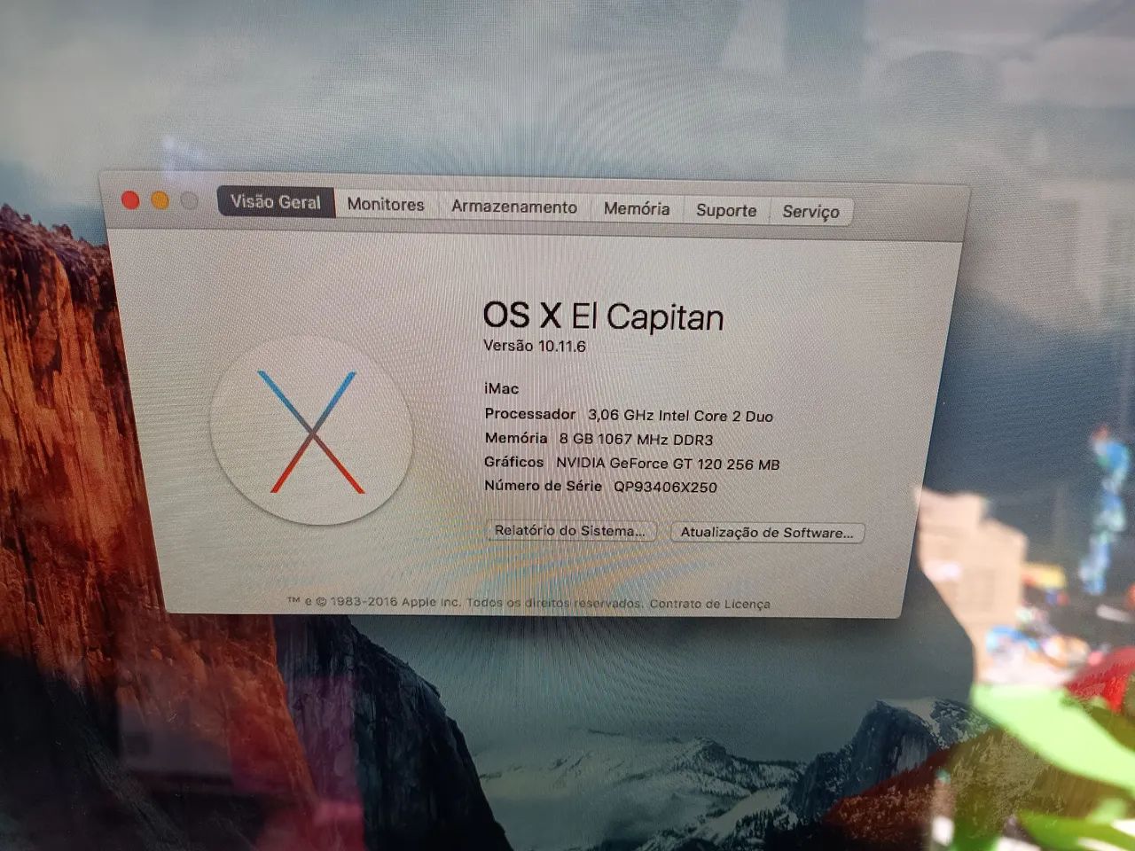 Vendo iMac A1225, 24 polegadas, Funcionando como mostra as fotos. LEIA. - Foto 2