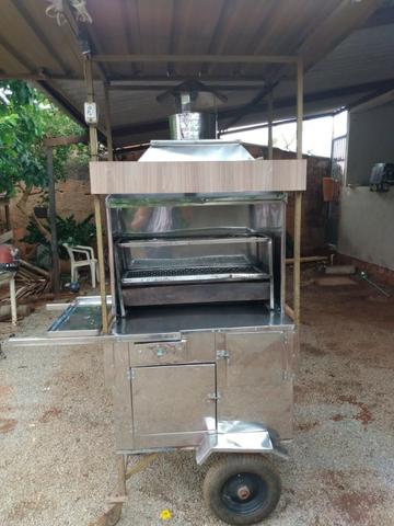 Carrinho de Churrasquinho Inóx