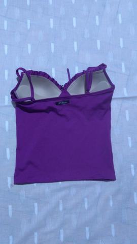 Blusa roxa com bojo - Foto 2