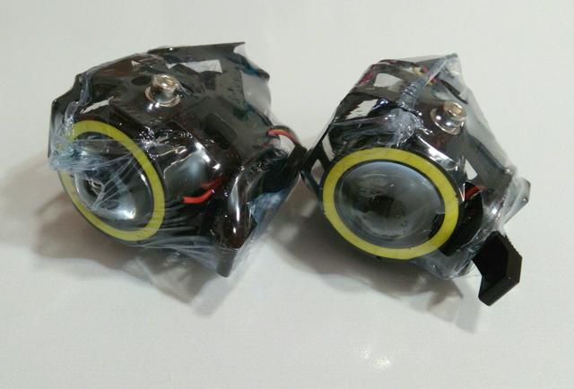 Mini farol auxiliar de milha para moto - Foto 4