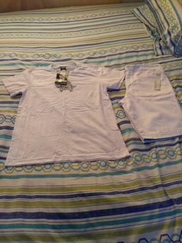 Short tamanho 14 e camiseta m