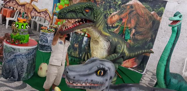 Dinossauro em sua festa .realisno e pontualidade!! - Foto 5