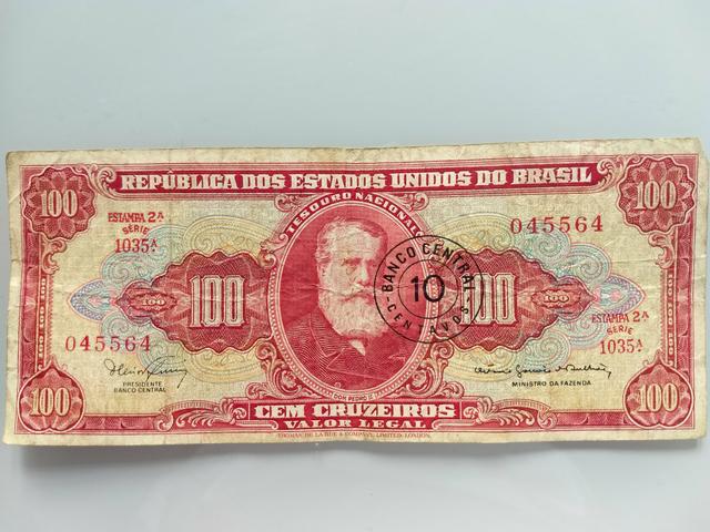 100 Cruzeiros.