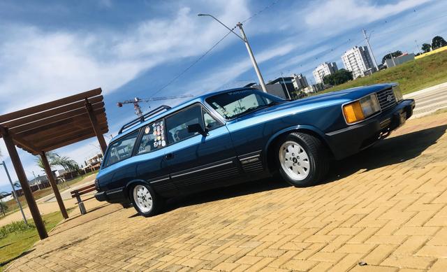 Exclusividade Opala Caravan Diplomata 4.1/S 86/87 azul saia e blusa - aceito troca - Foto 3