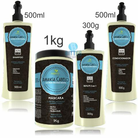 Linha Ultra Hidratante Amansa Cabelo Hábito Cosméticos Redução do Volume é Alinhamento Cap - Foto 2