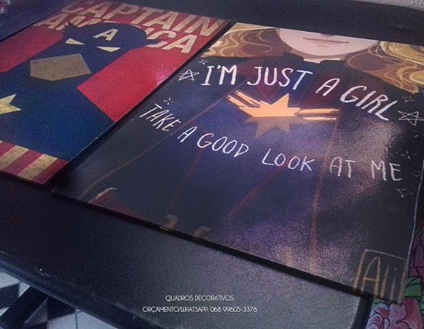 Só hoje! Trio da Marvel, Quadro decorativo R$50,00 - Foto 3