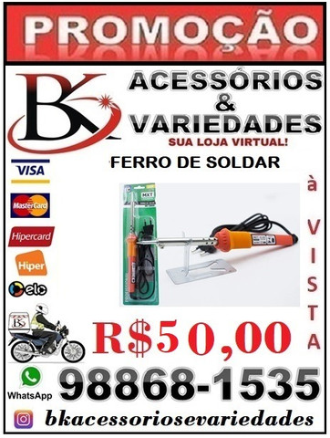 Ferro De Soldar -Solda Profissional Ms- Mxt 30w - (Loja BK Variedades)