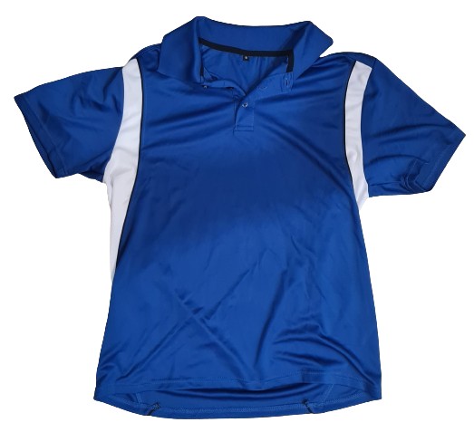 Camisa Polo Oracon Azul e Branca Nova / G (Confecção Pequena)