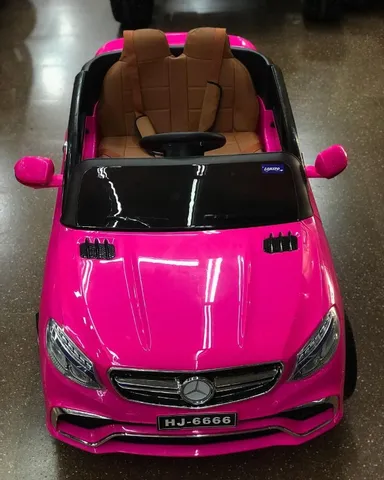 Carro Carrinho Elétrico Menino Menina Luxo Rosa Bateria