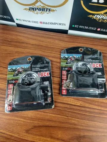 ! Entrega grátis ! Cadeado com alarme, ótimo produto para moto