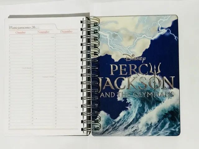 Agenda diaria 2024 capa em mdf frente e verso, personalizada com tema: PERCY JACKSON - Foto 3