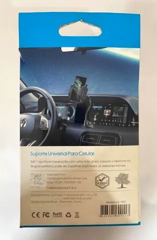 Suporte Celular It-blue Carro Painel Vidro Articulado - Foto 3