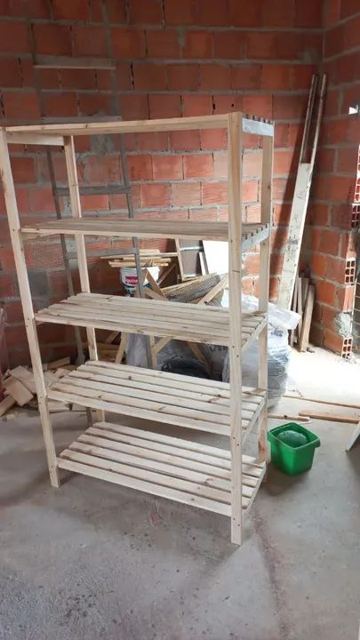 Prateleira de Pallet de pinus - Foto 3