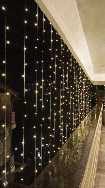 Cortina de LED para decoração de varanda - Foto 2