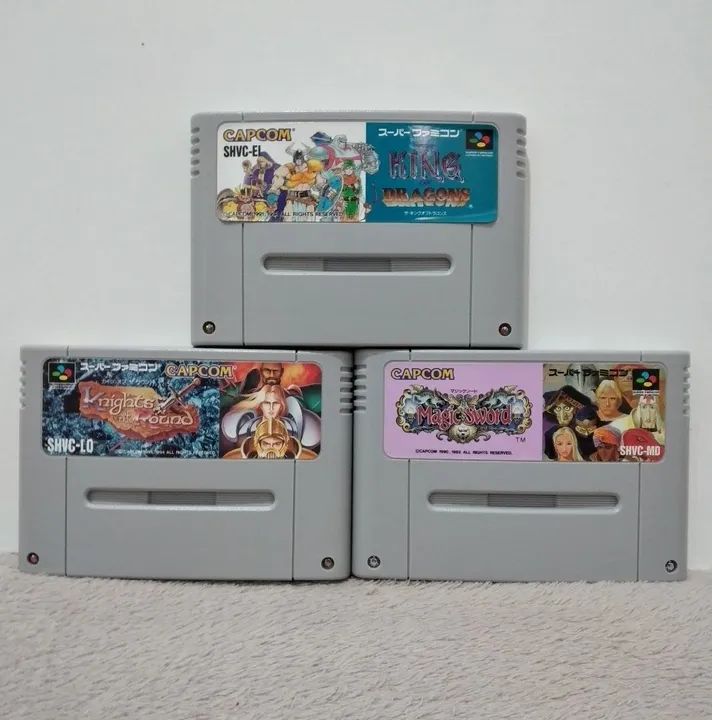 Fitas Super nintendo lote de jogos da CAPCOM