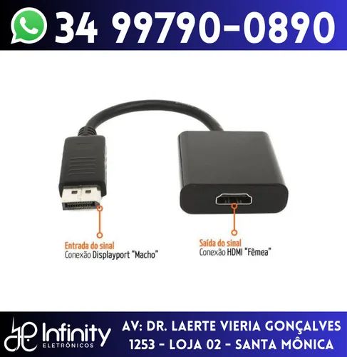 Adaptador Conversor de Displayport para HDMI