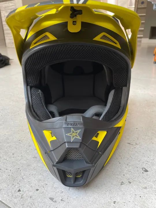 Capacete fox V1 edição rockstar tamanho M - Foto 4
