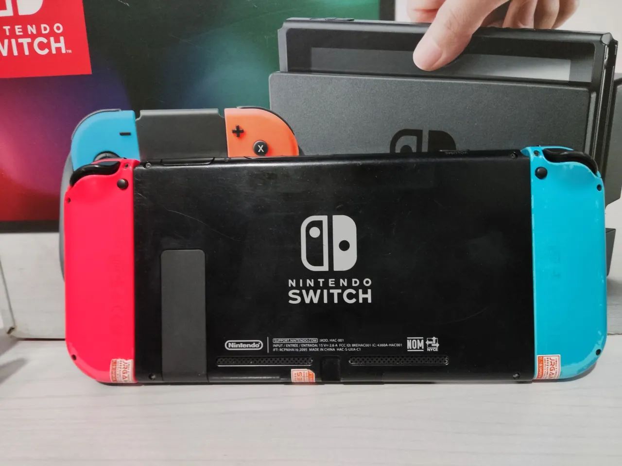 Nintendo Switch V1 desbloqueado por chip+ cartão SD 128gb. - Foto 3