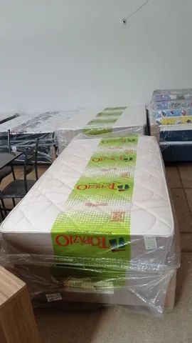 CONJUNTO BOX SOLTEIRO MOLAS ENSACADAS ALTO PADRÃO 