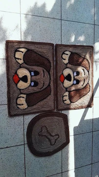 Conjunto de Tapetes Decorativos em fru-fru personalizados  - Foto 4