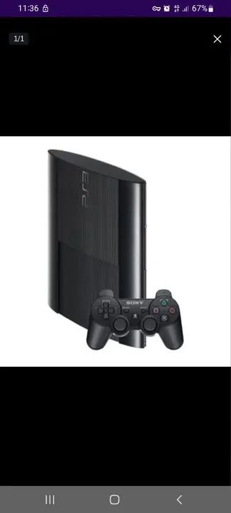 Playstation 3 super slim 500gb com controle original 