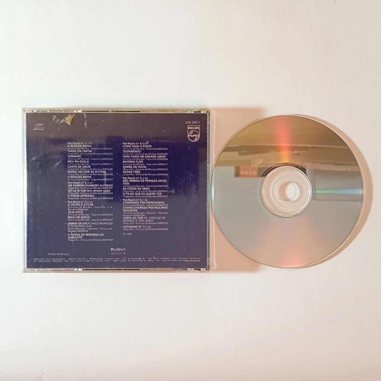 CD Toquinho e Vinícius de Moraes - 10 Anos de Toquinho e Vinícius  - Foto 3