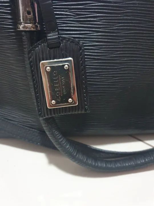 Bolsa feminina preta de couro Corello - Foto 4