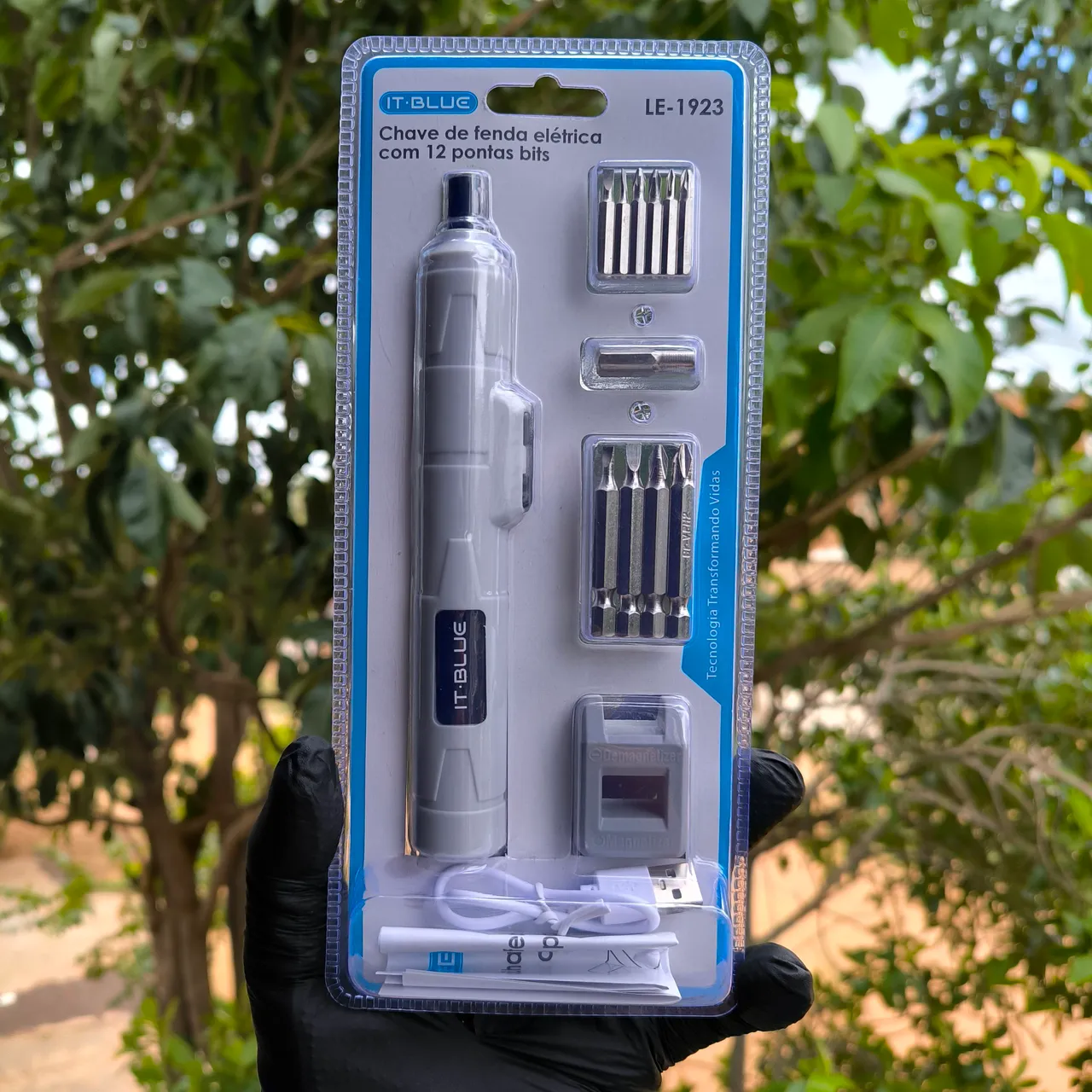 Chave de Fenda Elétrica IT-BLUE com 12 Pontas